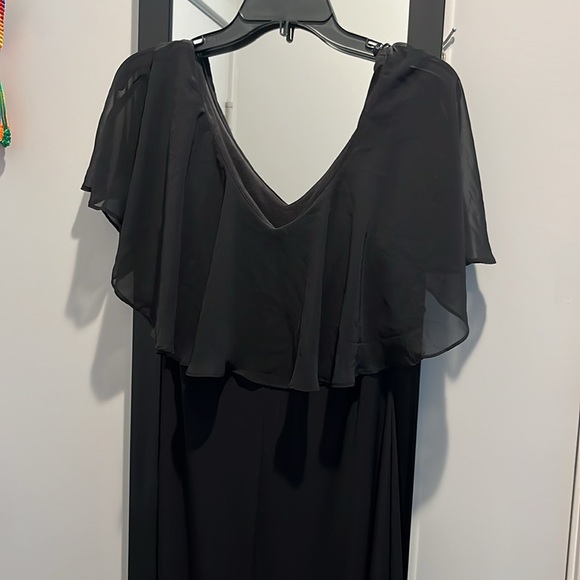 Connected Apparel Flutter Sleeve V-Neck Dress - Picture 5 of 7